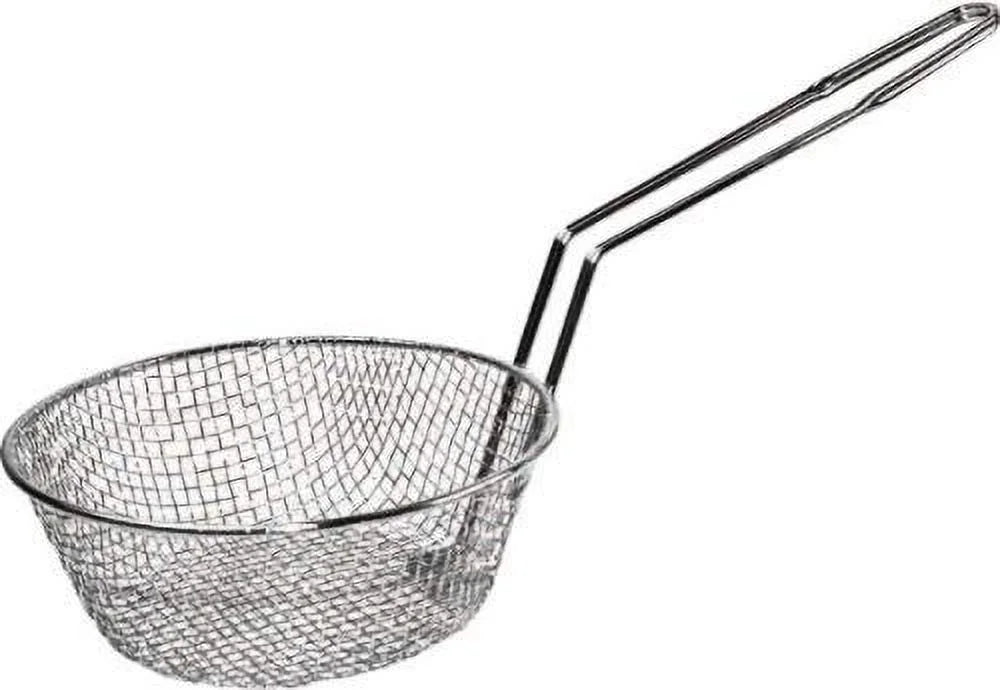 WINCO - Cesta Culinaria de Malla Gruesa en Acero Inoxidable - 25.4 cm (10