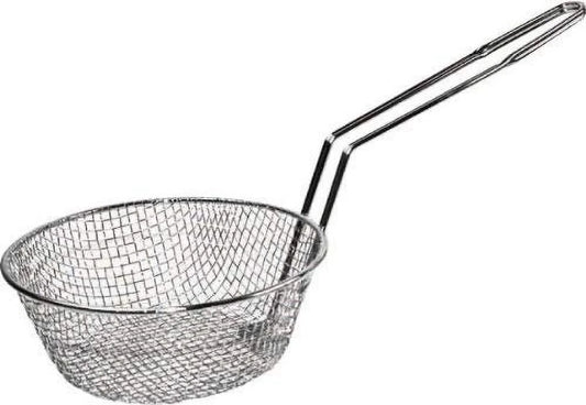 WINCO - Cesta Culinaria de Malla Gruesa en Acero Inoxidable - 25.4 cm (10") - MSB-10