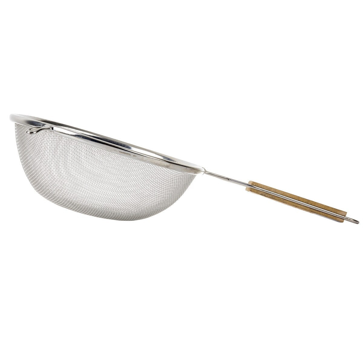 TABLECRAFT - Colador de Malla Media con Mango de Madera - 20.3 cm (8