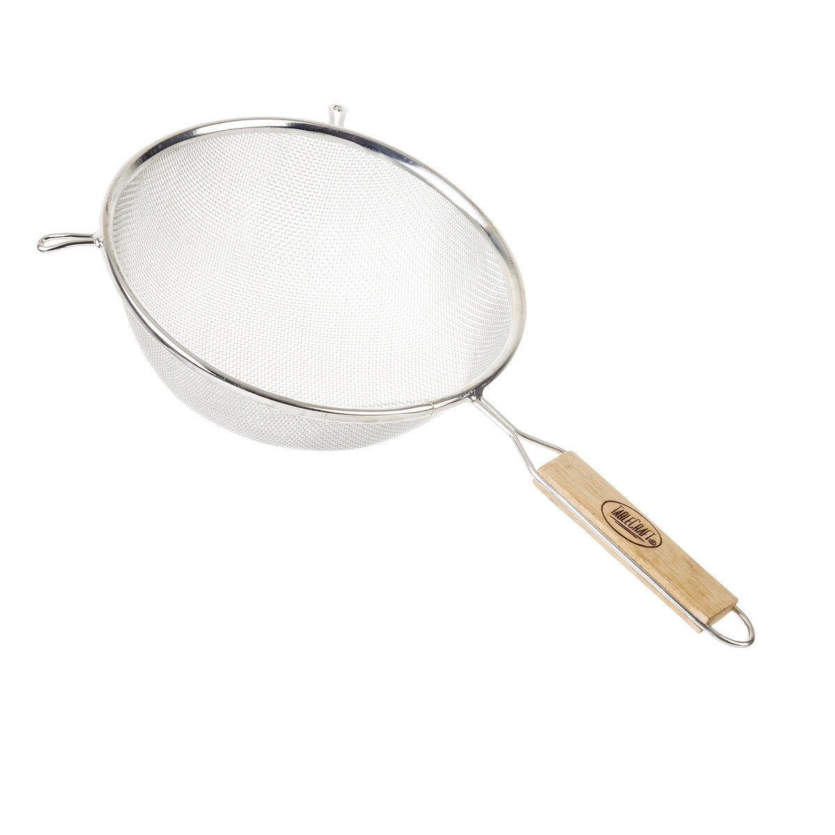 TABLECRAFT - Colador de Malla Media con Mango de Madera - 20.3 cm (8