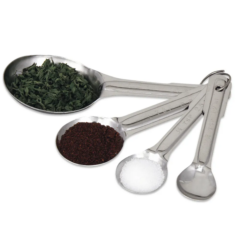 BROWNE - Juego Profesional de Cucharas Medidoras de Acero Inoxidable 4 Piezas | 746108