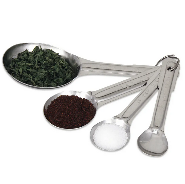 BROWNE - Juego Profesional de Cucharas Medidoras de Acero Inoxidable 4 Piezas | 746108