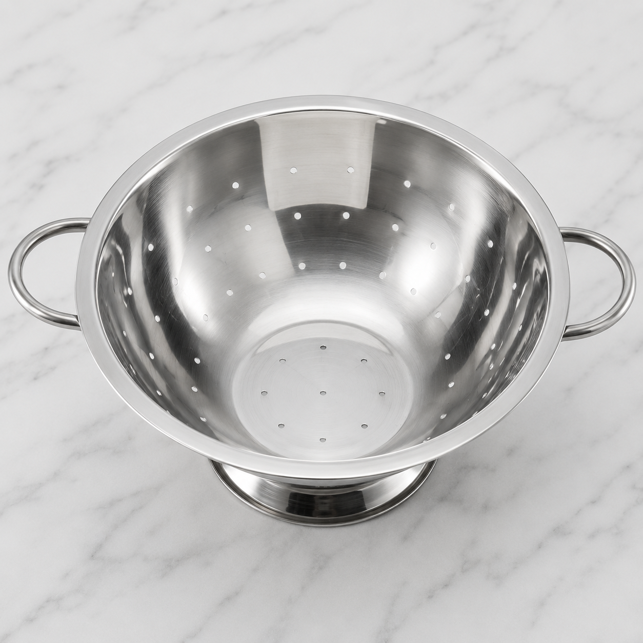 WINCO - Colador Escurridor de Acero Inoxidable 5 Qt con Asas Laterales / COD-5