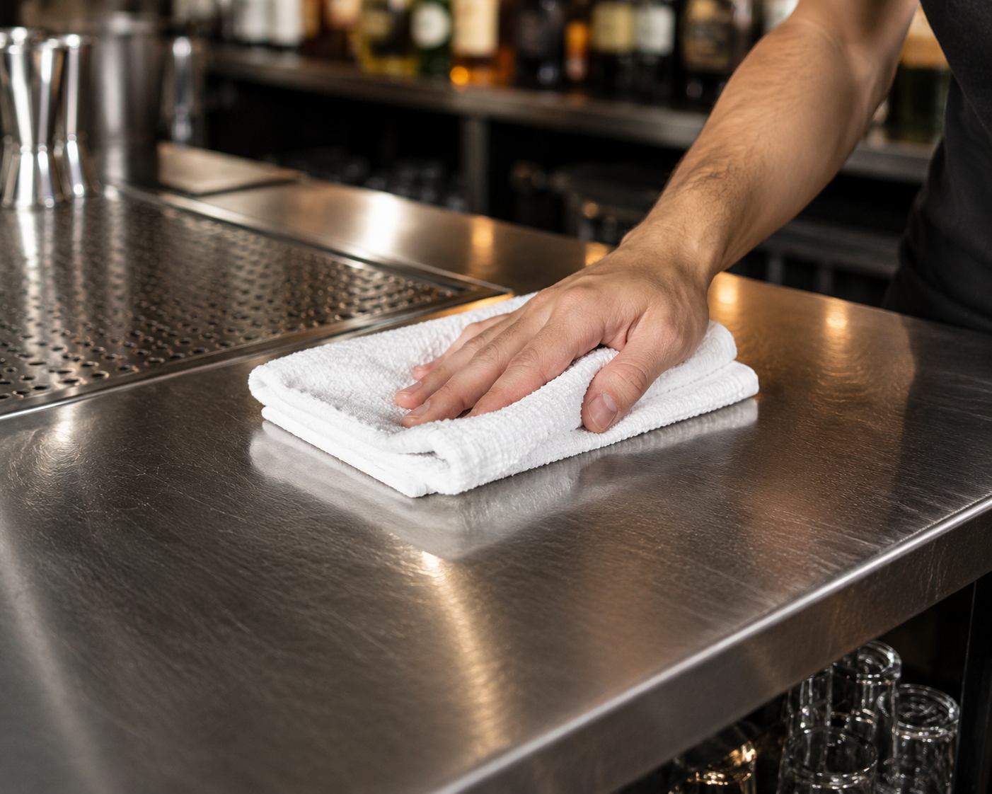 WINCO - Paño de Algodón Blanco para Bar y Cocina 16