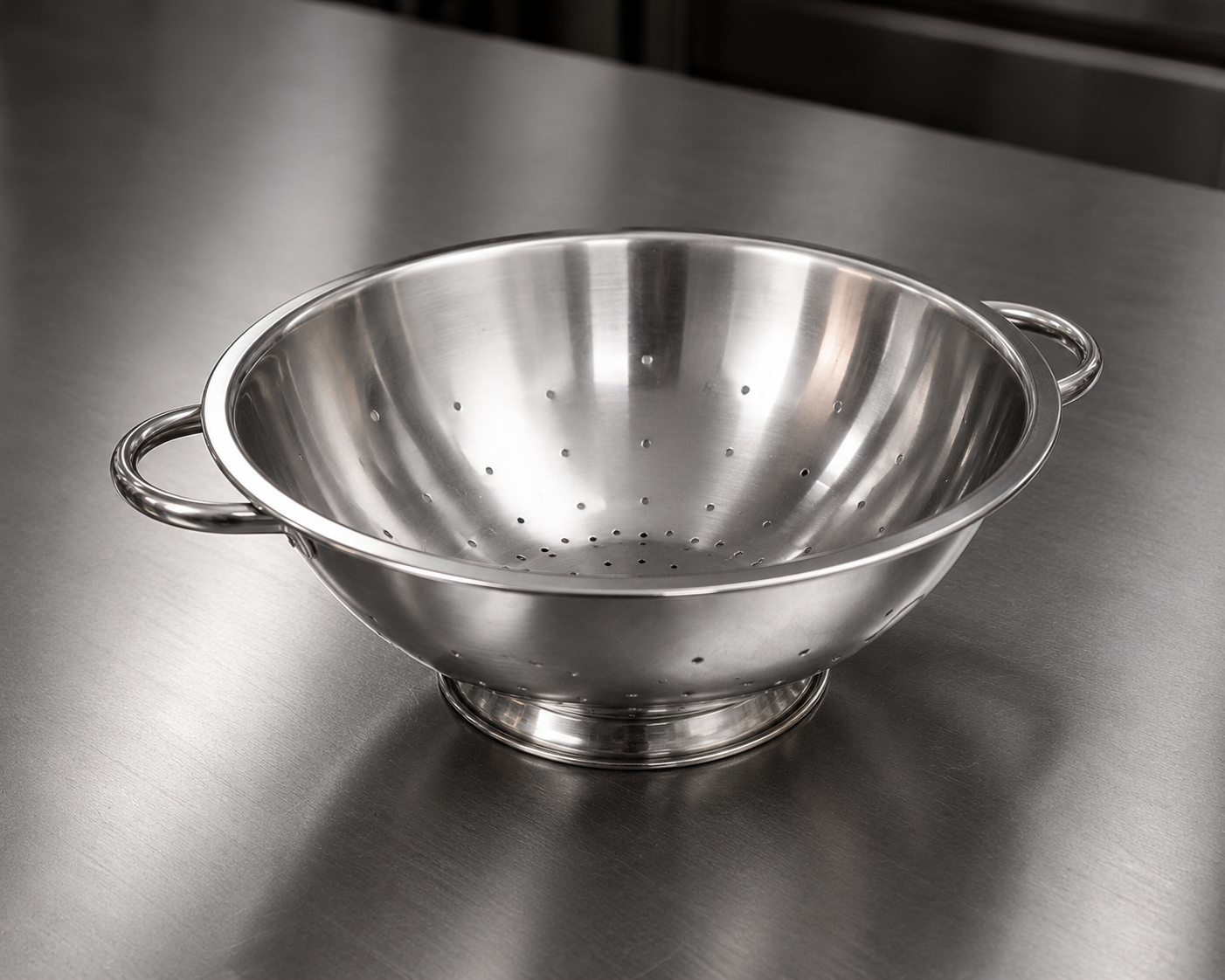 WINCO - Colador Profesional de Acero Inoxidable 8 Qt con Diámetro de 14