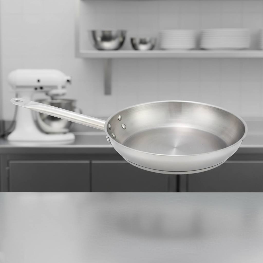 WINCO - Sartén de Acero Inoxidable - 20.32 cm (8