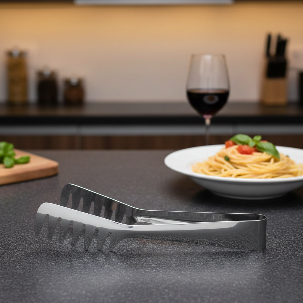 WINCO - Pinza para Espagueti y Pasta en Acero Inoxidable - 20.3 cm (8