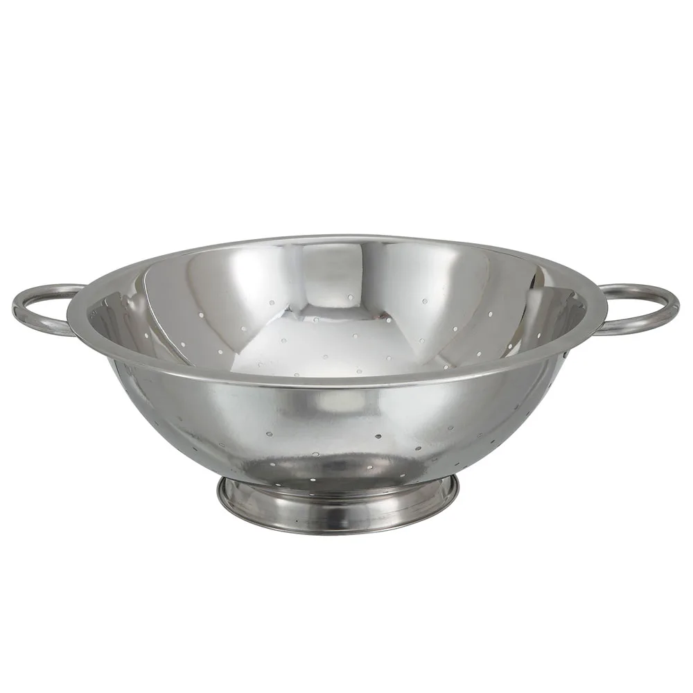 Escurridor / Colador Comercial Winco COD-14 de Acero Inoxidable (14 Litros / 16 1/2") / (Aprox. 13.2 Litros)