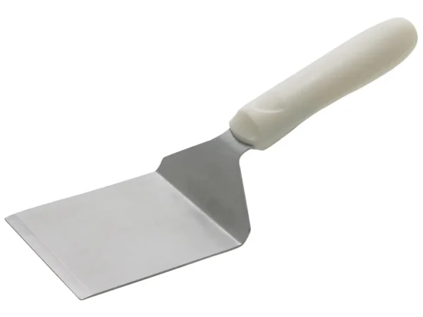 Espátula Profesional de Acero Inoxidable Winco TWP-41 (4 1/8" x 3 3/4") - (aprox. 10.5 cm x 9.5 cm)